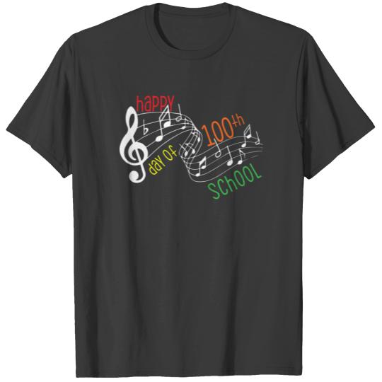 100th Day Of School Music Teacher - 100 Days Music T-shirt