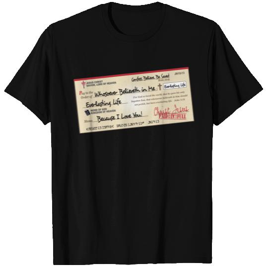 Paid in Full Saved by Jesus Check Christian T-shirt