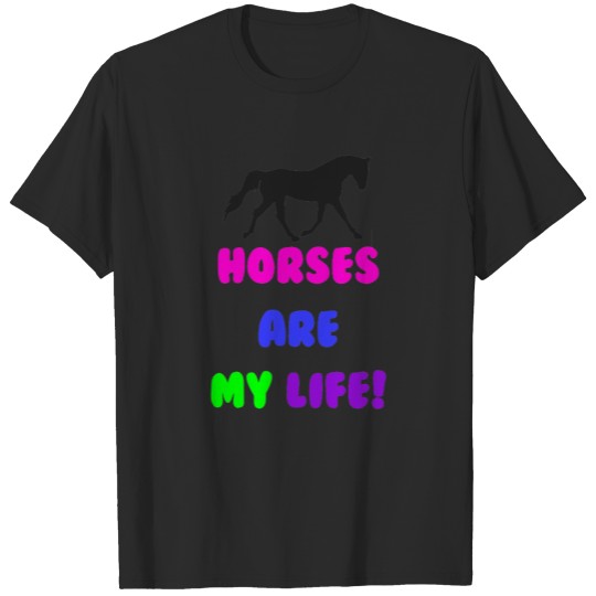 Discover Cute Horses Are My Life Zip T-shirt