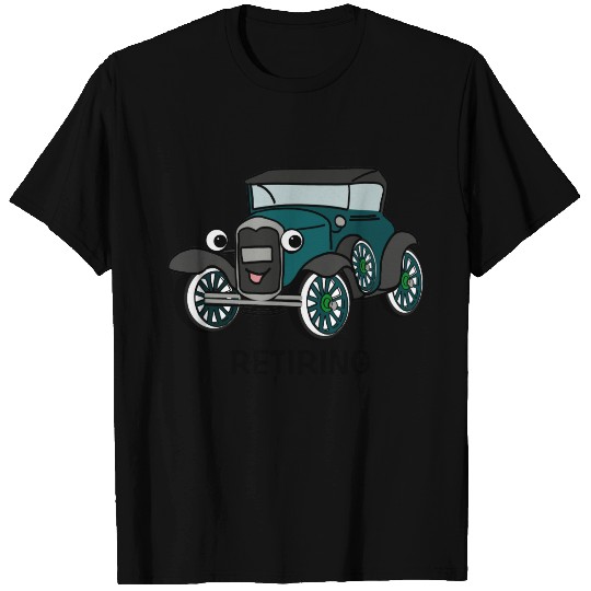 Antique Car with Customizable Text T-shirt