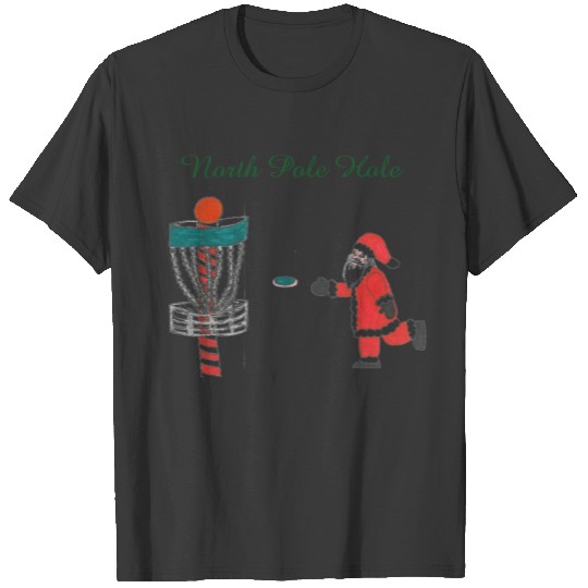 Santa Clause North Pole hole disc golf T-shirt