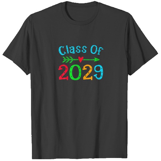 Class Of 2029 Grow With Me For Teachers Students T-shirt