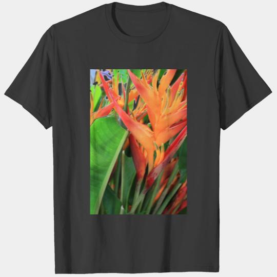 Brilliant Tropical Heliconia Florals T-shirt