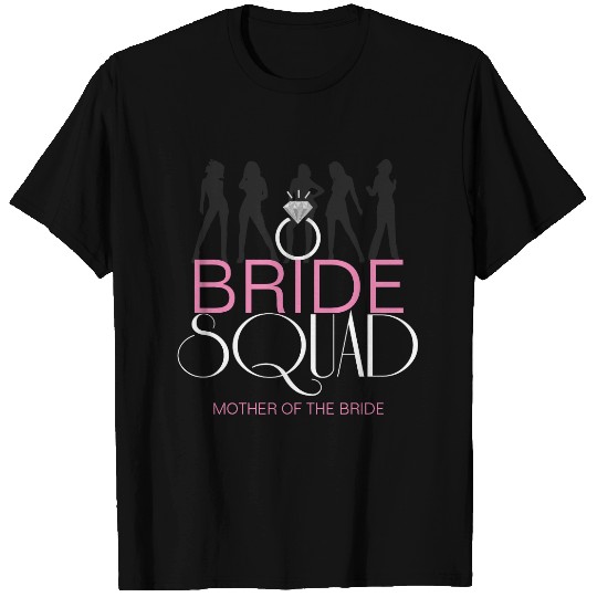 Bride Squad Silhouettes White on Dark MOB ID252 T-shirt
