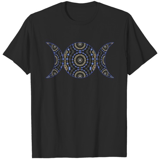 Jeweled Goddess Pagan Wiccan Triple Moon T-shirt