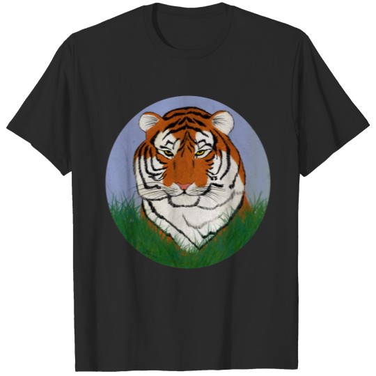 Tiger Head in Grass T-shirt