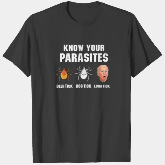 Know Your Parasites Anti Joe Biden Pro Trump Ameri T-shirt
