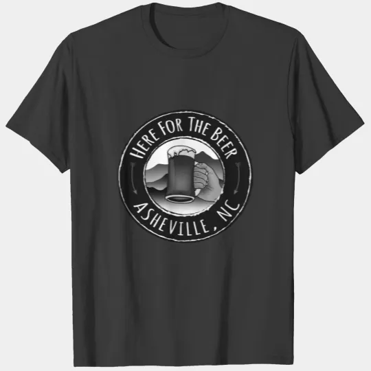 Asheville, NC Beer  -BW T-shirt