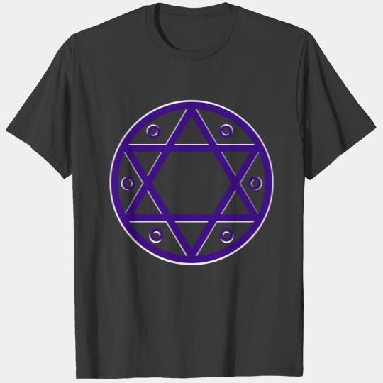 Magical Seal of Solomon Deep Purple & White T-shirt