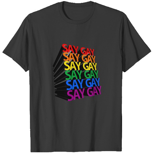 Discover Say Gay Rainbow 3D T-shirt