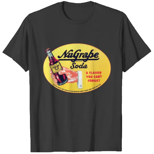 Retro Vintage Kitsch NuGrape Grape Soda Pop Sign T-shirt