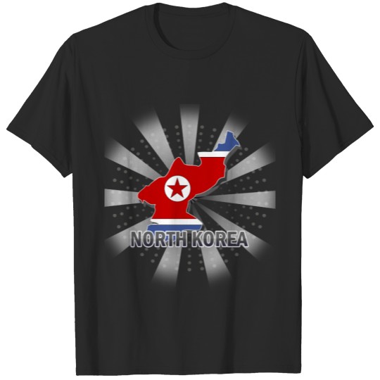 North Korea Flag Map 2.0 T-shirt