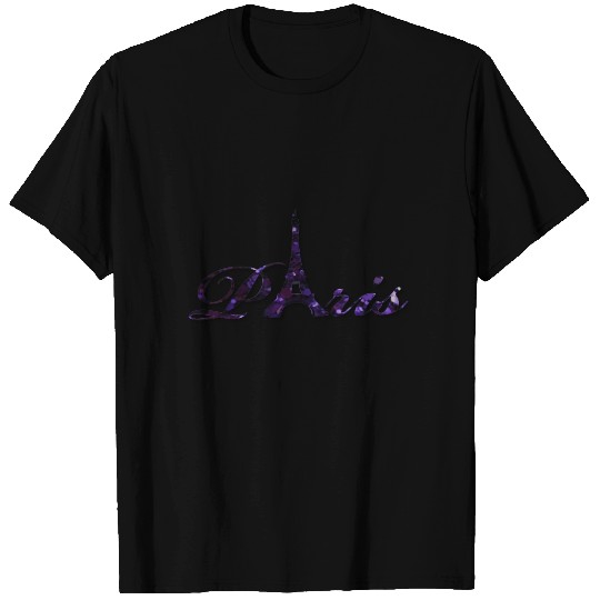 Paris Eiffel Tower Sequin Glitter Sparkle T-shirt