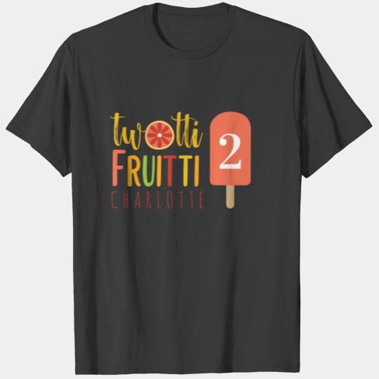 Twotti Fruitti Citrus Ice Pop Second Birthday T-shirt
