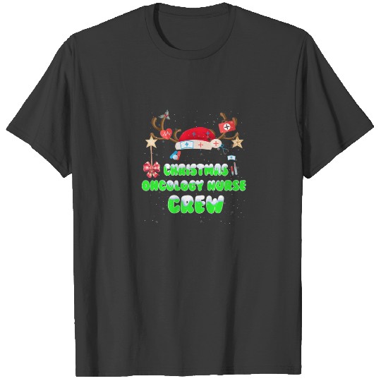 Christmas Oncology Nurse Crew Xmas Nursing Matchin T-shirt