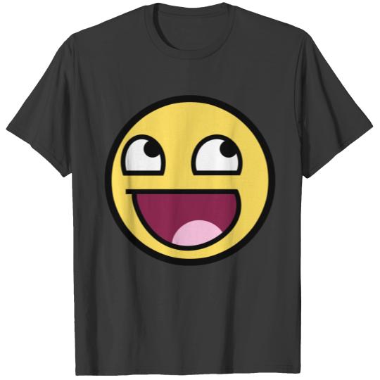 Awesome Face 3/4 Sleeve Raglan T-shirt