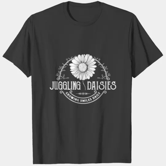 Juggling Daisies Logo Zip Up T-shirt