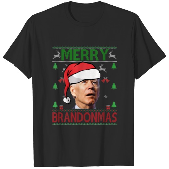 Santa Joe Biden Xmas Merry Brandonmas Christmas Ug T-shirt