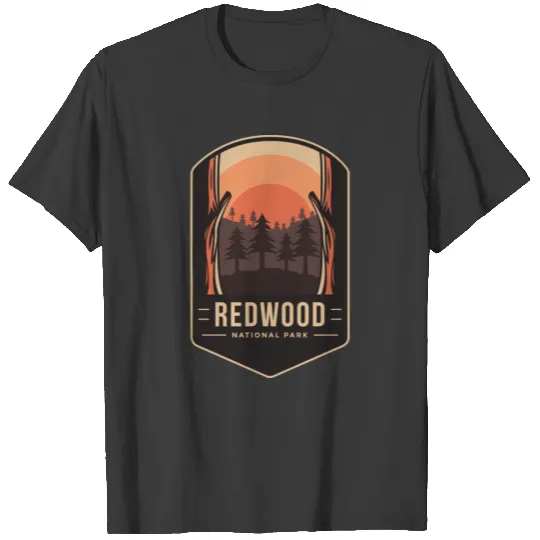 Redwood national park emblem patch logo polo T-shirt
