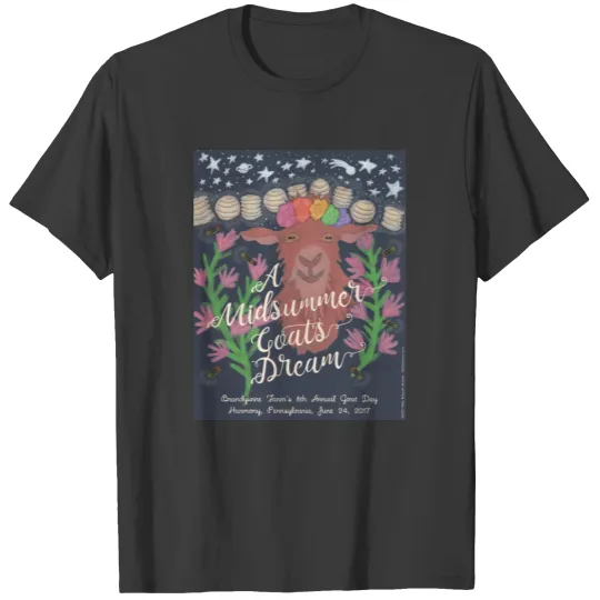 A Midsummer Goat's Dream  (navy blue) T-shirt