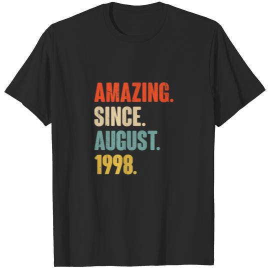 Discover Amazing Since August 1998 - 24 Year Old 24Th Birth T-shirt