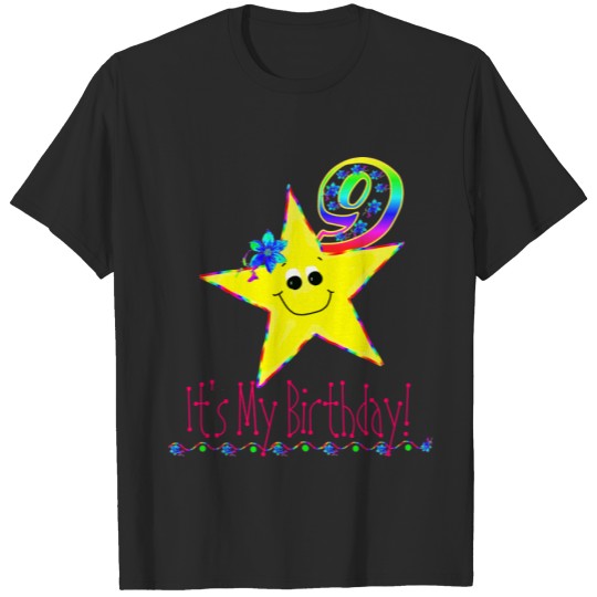 9th Birthday Party  Stars T-shirt