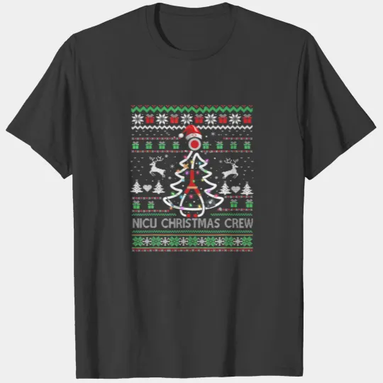 NICU Nurse Christmas Crew Emergency Room NICU Nurs T-shirt