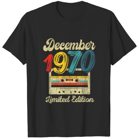 Vintage December 1970 Cassette Tape 51St Birthday T-shirt