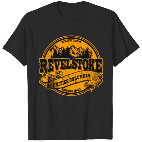Revelstoke Old Circle Black Gold T-shirt