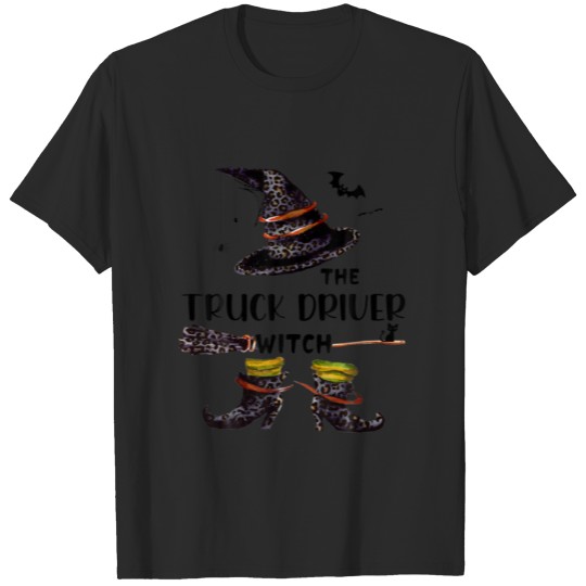 Discover Mb I'm The Truck Driver Witch Funny Halloween Fami T-shirt