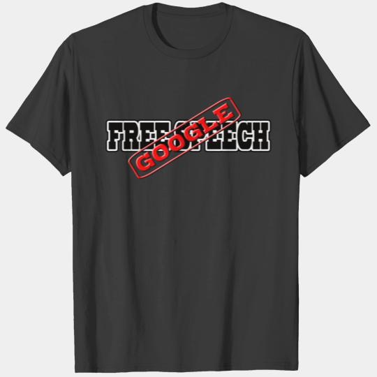 GOOGLE ANTI FREE SPEECH BY EKLEKTIX T-shirt