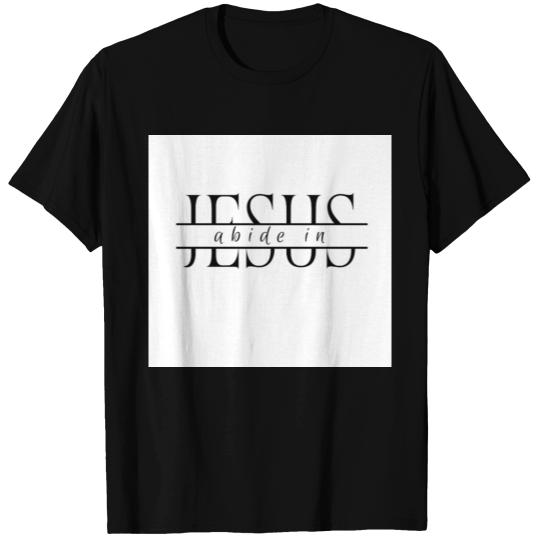 White Abide In Jesus Wo T-shirt