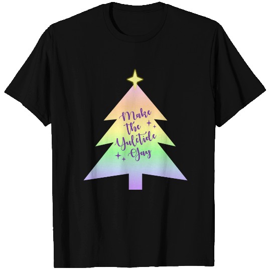 Make the Yuletide Gay Pastel Rainbow T-shirt