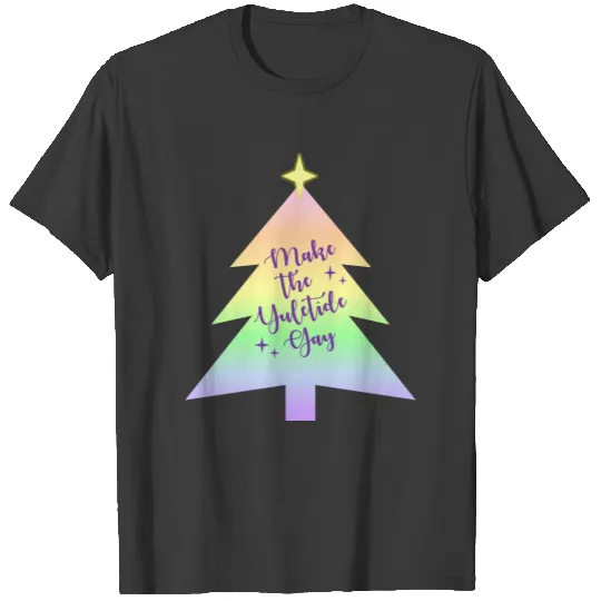 Make the Yuletide Gay Pastel Rainbow T-shirt