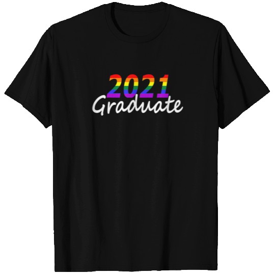 Graduation Gay Pride Senior Class Of 2021 Graduate T-shirt