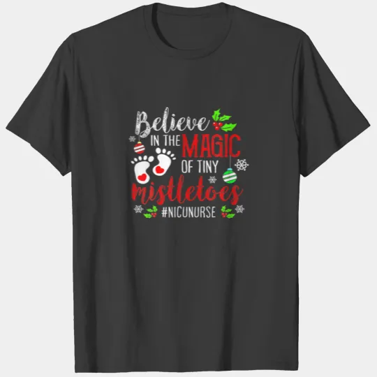 NICU Nurse Christmas Xmas Cute T-shirt