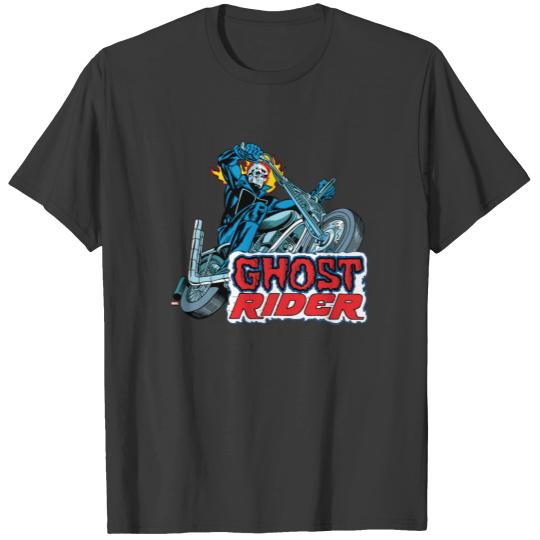 Classic Ghost Rider Riding Motorcycle T-shirt