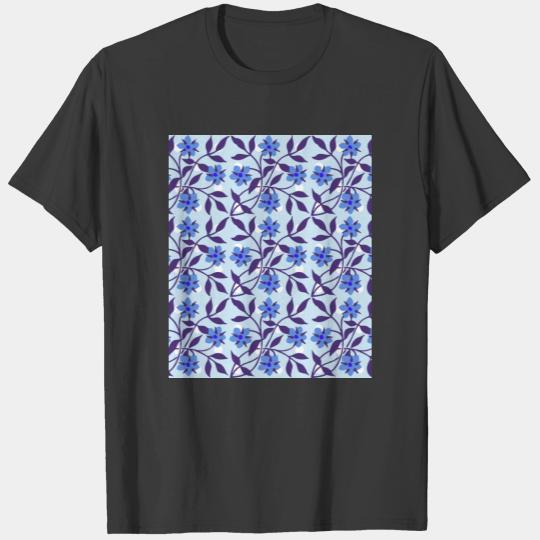 Discover blue dot floral T-shirt