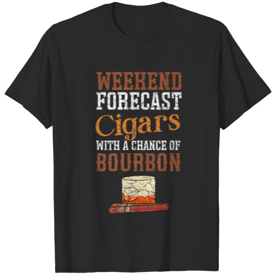 Cuban Cigar and Bourbon Whisky Lovers Gift T-shirt