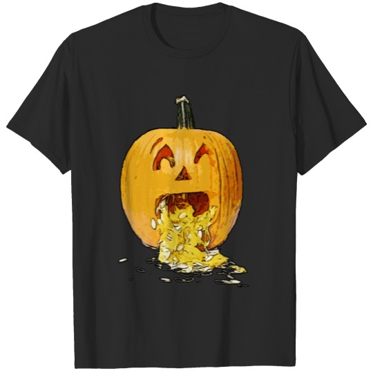 Discover Pumpkin Throwing Up - Vomiting T-shirt