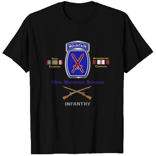 10th Mountain Division Iraq & Afghanistan Veteran T-shirt