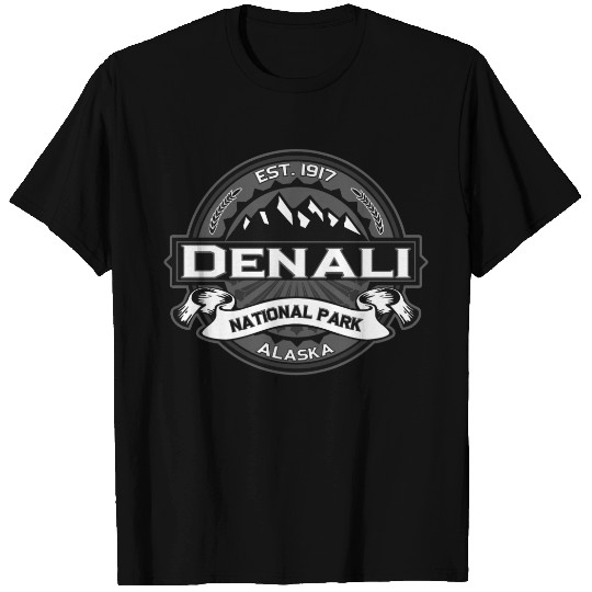 Denali Grey  Logo for Dark T-shirt