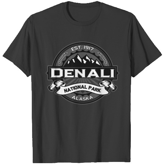 Denali Grey  Logo for Dark T-shirt