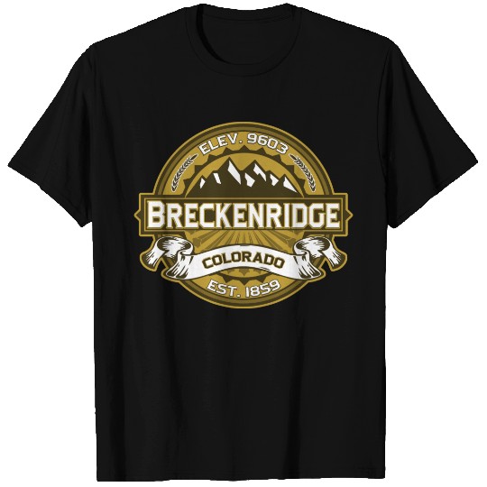 Breckenridge Tan Logo For Dark T-shirt
