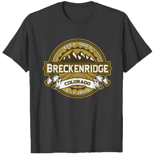 Breckenridge Tan Logo For Dark T-shirt
