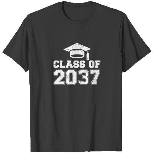 Class Of 2037 Senior Graduation Graduate Vintage T-shirt
