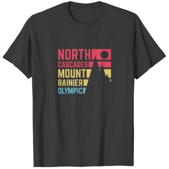 Vintage North Cascades Mount Rainier Olympic Natio T-shirt