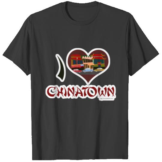 I love Chinatown San Francisco Illustrated Design T-shirt
