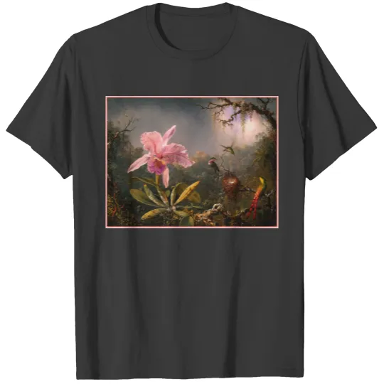 : Orchid and Hummingbirds T-shirt