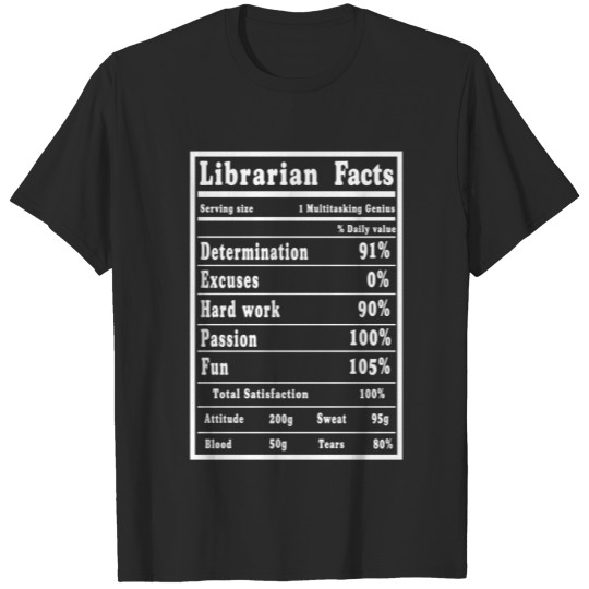 Discover Librarian Facts Funny T-shirt